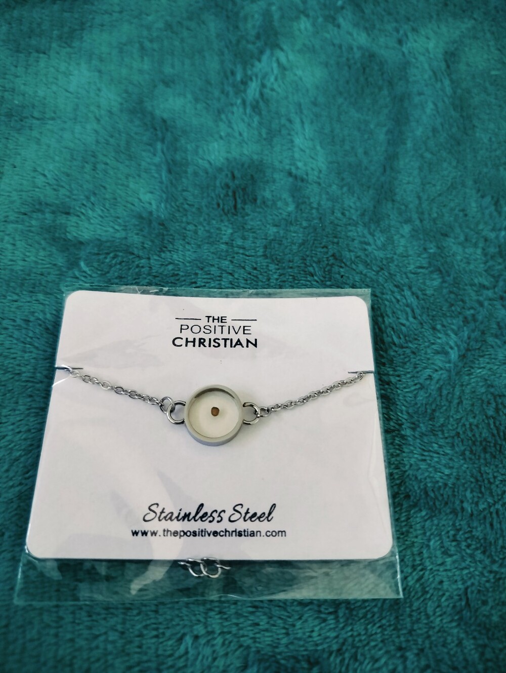 The Positive Christian Mustard Seed Bracelet Stainless Steel Faith New